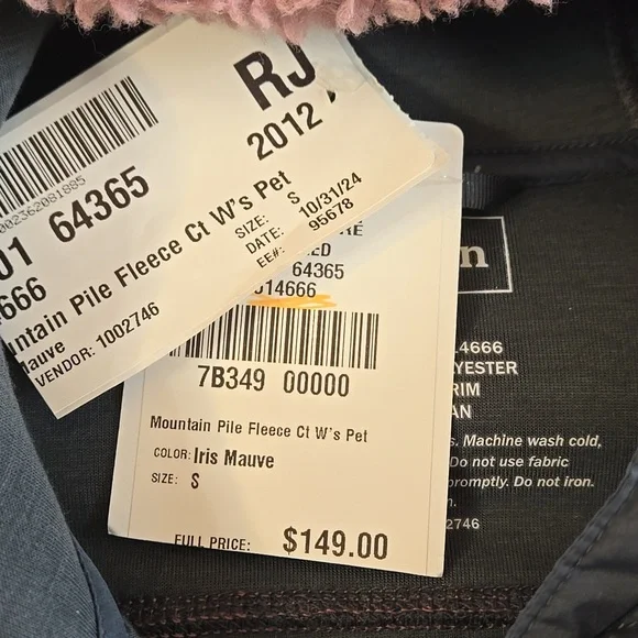 NWT L.L. Bean Sherpa Mountain Pile Fleece Coat Jacket Size Small Petite SP - Picture 3 of 12